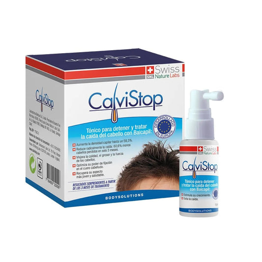 Calvistop tónico capilar, caja y spray